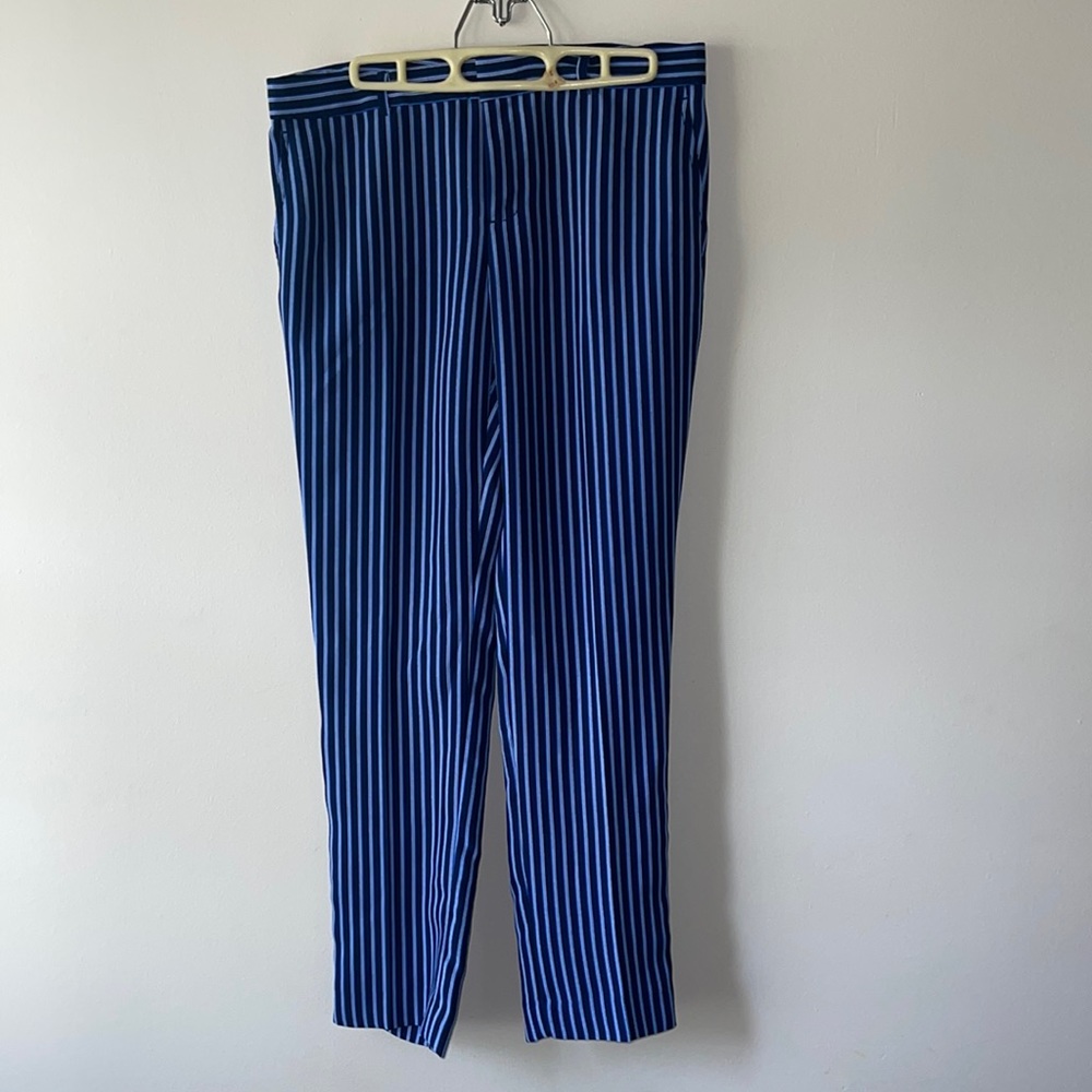 Super cute blue striped trousers